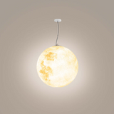 Lampe d'extérieur LED moderne Elif, suspension en métal doré et résine, idéale pour un hall d'entrée ou un extérieur