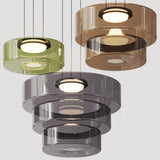 Glass pendant lights in Bauhaus style