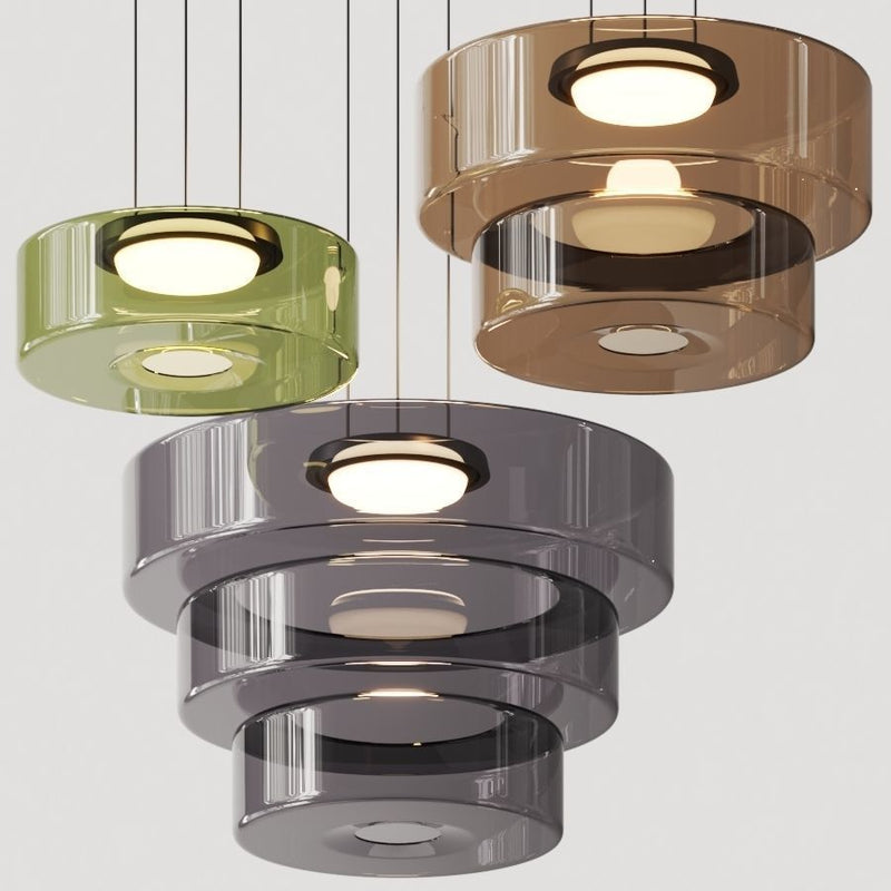 Glass Pendant Light In Bauhaus Style