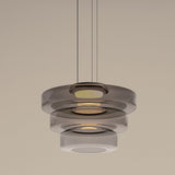 Glass pendant lights in Bauhaus style