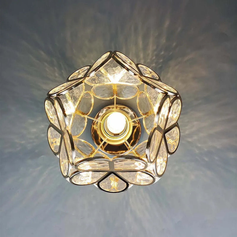 Design Flowers Style Glass Hallway Ceiling Lighting