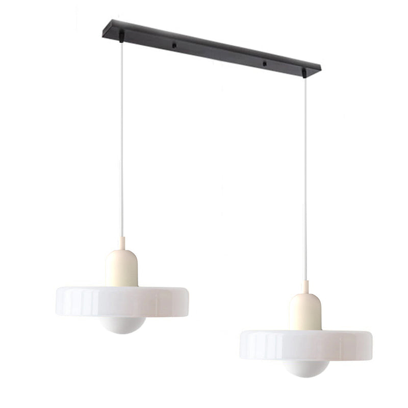 2 Heads Modern Bauhaus Glass Pendant Light