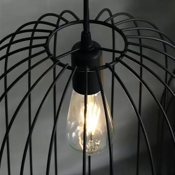 Striped Cage Floor Lamp