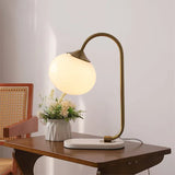 Marshmallow Metal Glass Table Lamp