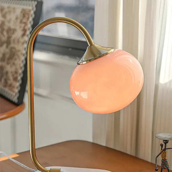 Marshmallow Metal Glass Table Lamp