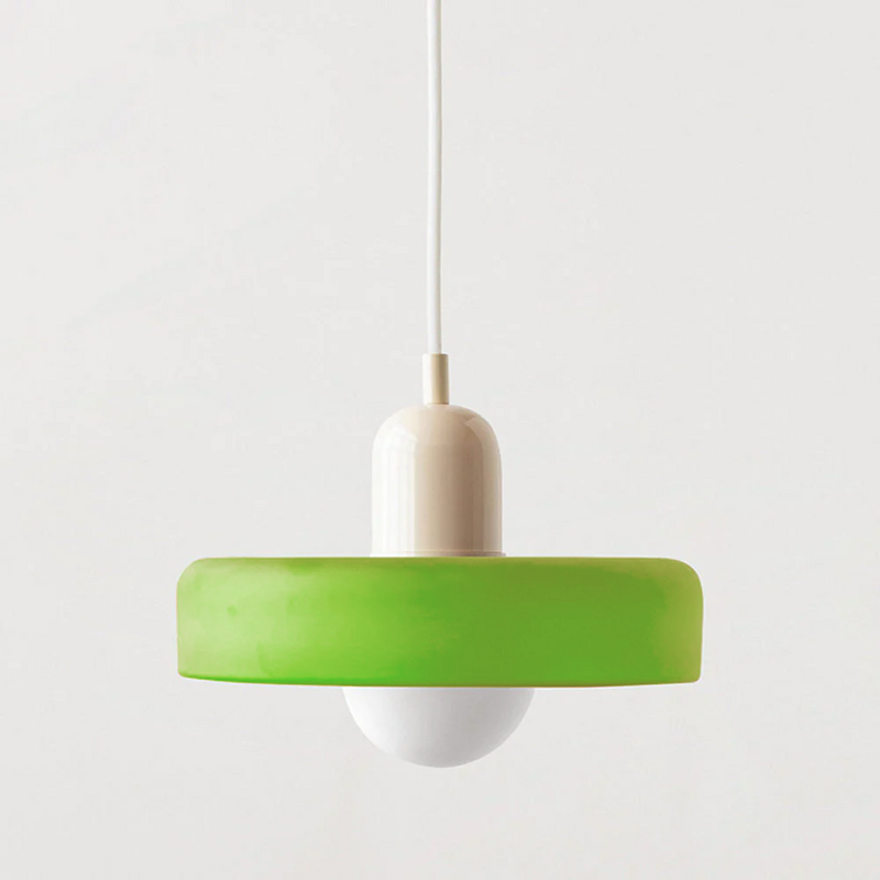 Bauhaus Pendant Light in Colored Glass