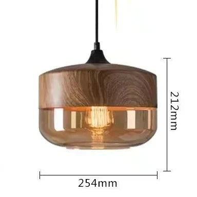 Jevaglo™ | Luxurious Pendant Light made of Glass and Wood