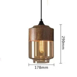 Jevaglo™ | Luxurious Pendant Light made of Glass and Wood