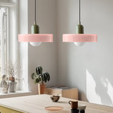 2 Heads Modern Bauhaus Glass Pendant Light