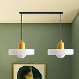 2 Heads Modern Bauhaus Glass Pendant Light