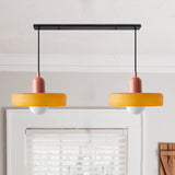 2 Heads Modern Bauhaus Glass Pendant Light