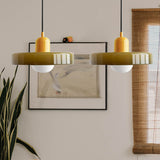 2 Heads Modern Bauhaus Glass Pendant Light