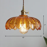 Vintage flower pendant lamp