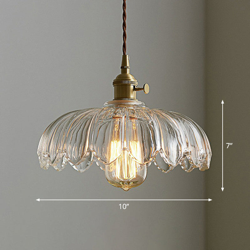 Vintage flower pendant lamp