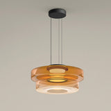 Glass pendant lights in Bauhaus style