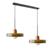 2 Heads Modern Bauhaus Glass Pendant Light