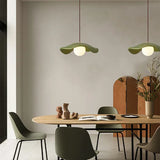 Creative Lotus Leaf Wabi Sabi Dining Room Pendant Light