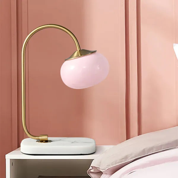 Marshmallow Metal Glass Table Lamp