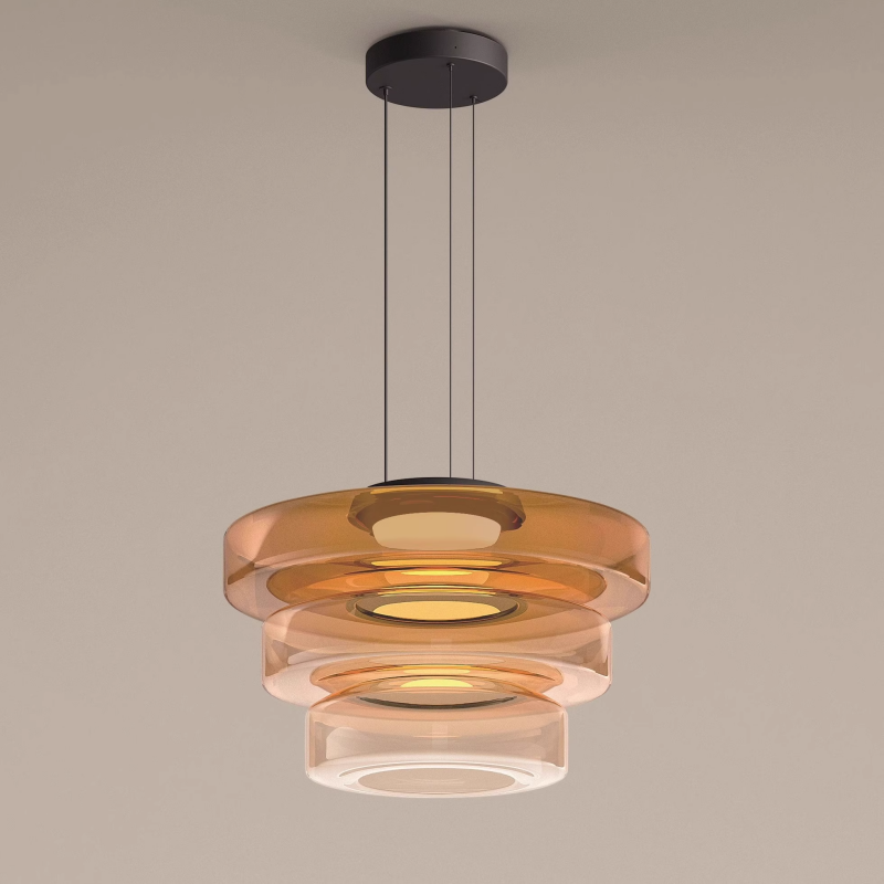 Glass Pendant Light In Bauhaus Style