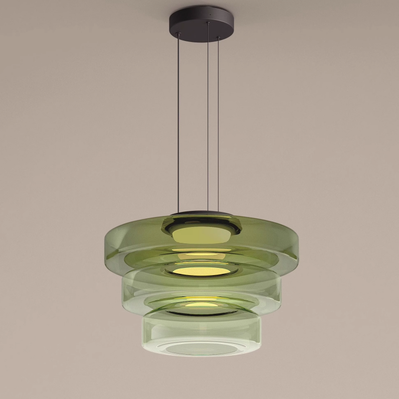 Glass Pendant Light In Bauhaus Style