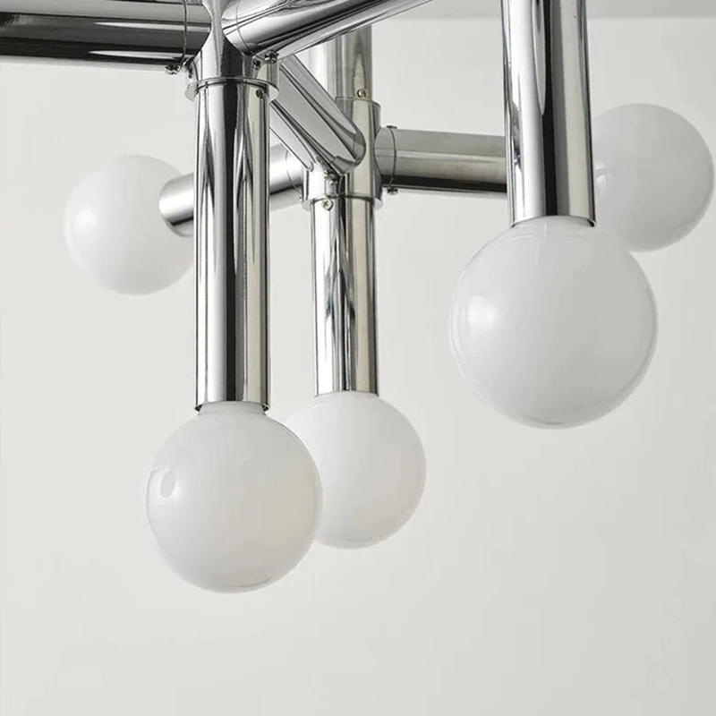 Scandinavian Style Glass Ball Chandelier