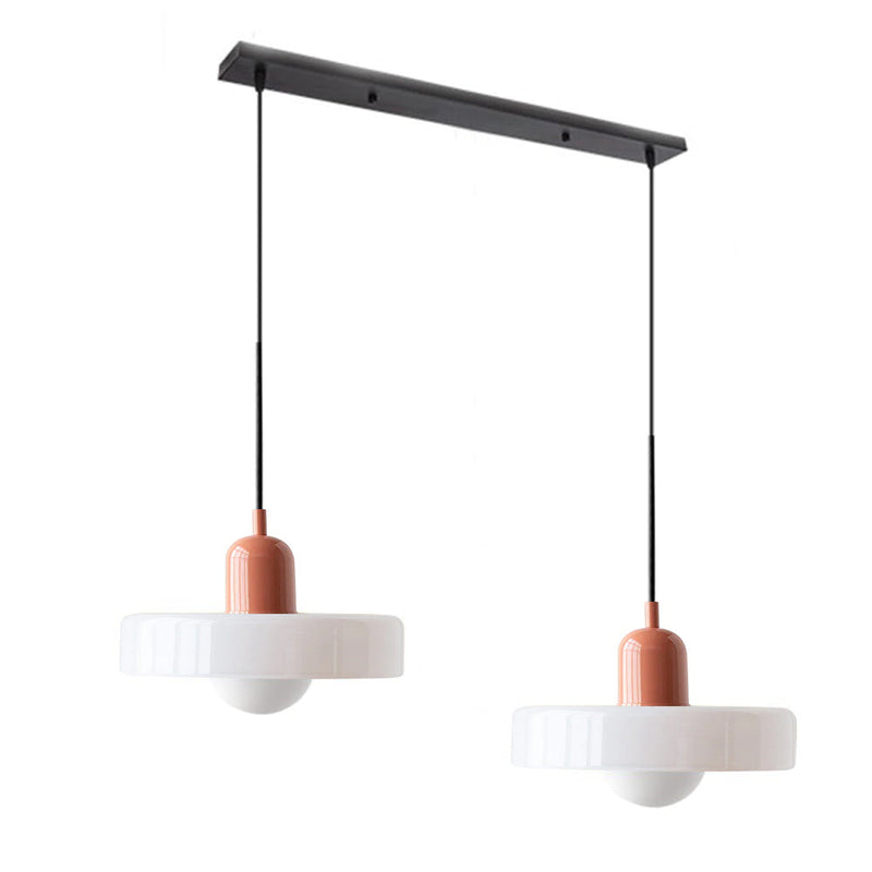 2 Heads Modern Bauhaus Glass Pendant Light