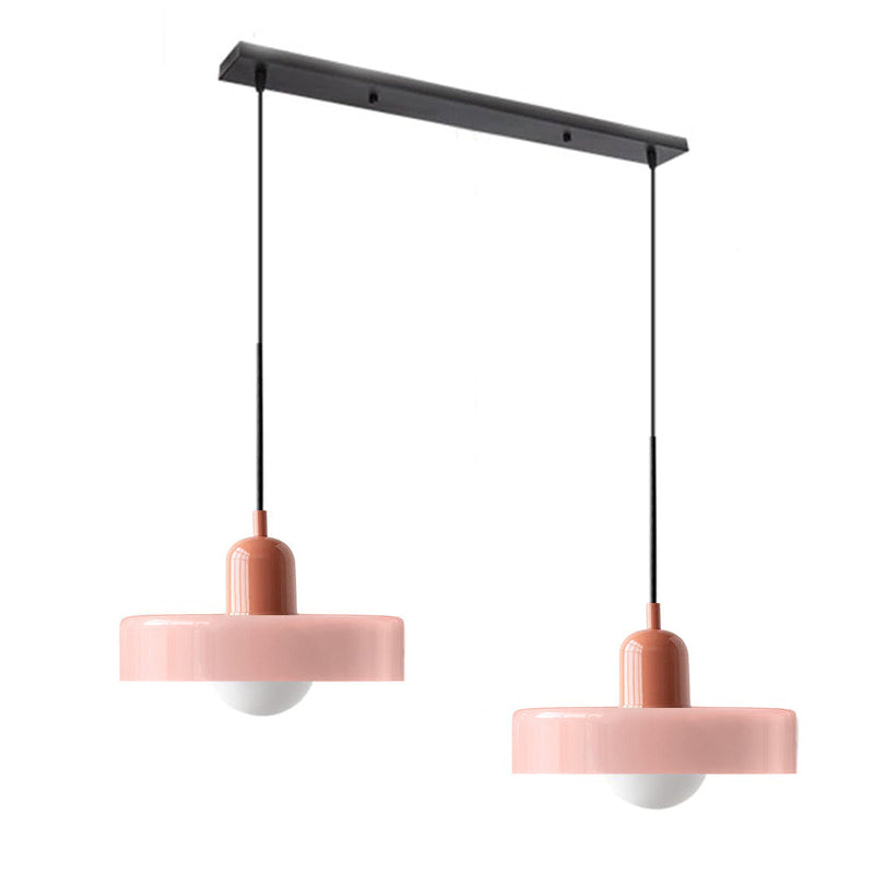 2 Heads Modern Bauhaus Glass Pendant Light