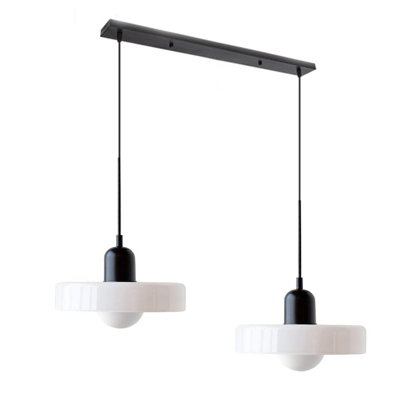 2 Heads Modern Bauhaus Glass Pendant Light