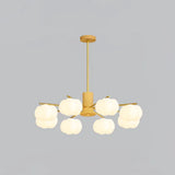 Creative Wooden Cotton Balls Living Room Chandelier