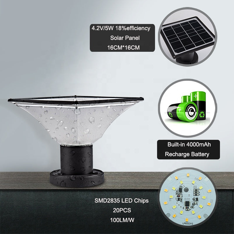 Solar Column Light