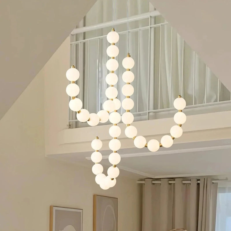 Luxury White Necklace Chandelier