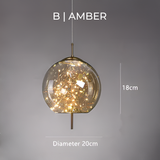 Essence | Exquisite Brown Glass Pendant Light