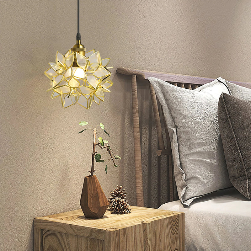 Capiz pendant light