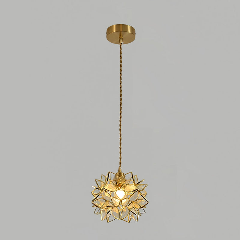 Capiz pendant light