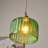 Lampe suspendue vintage en cristaux