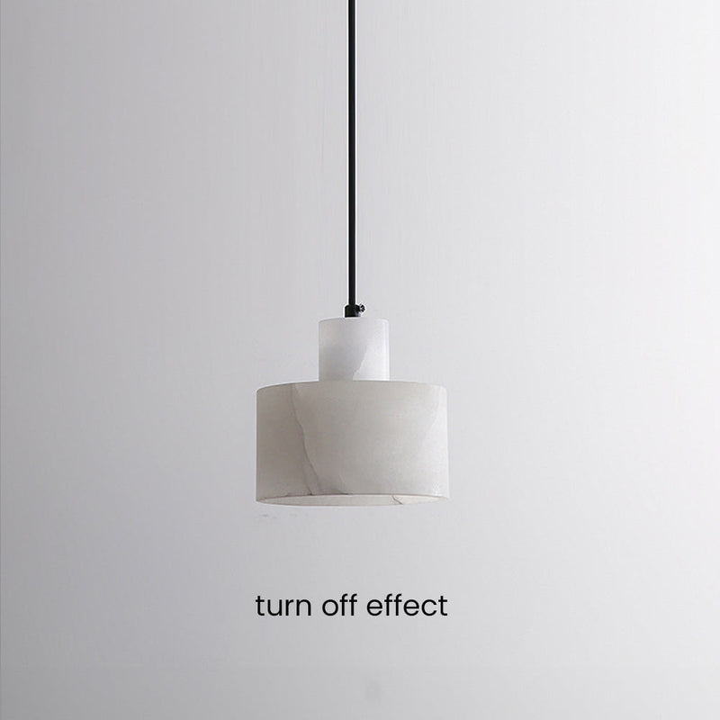 Scandinavian Simple Pendant Light made of White Marble