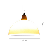 Retro Amber Glass Farmhouse Pendant Light