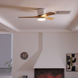 Plafonnier en bois avec ventilateur