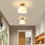 Modern Milk White Glass Ceiling Lamp