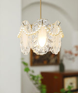 Floral Glass Pendant Lamp