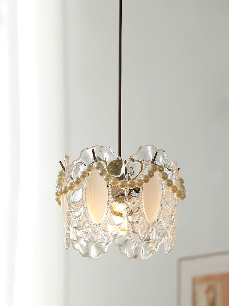 Floral Glass Pendant Lamp