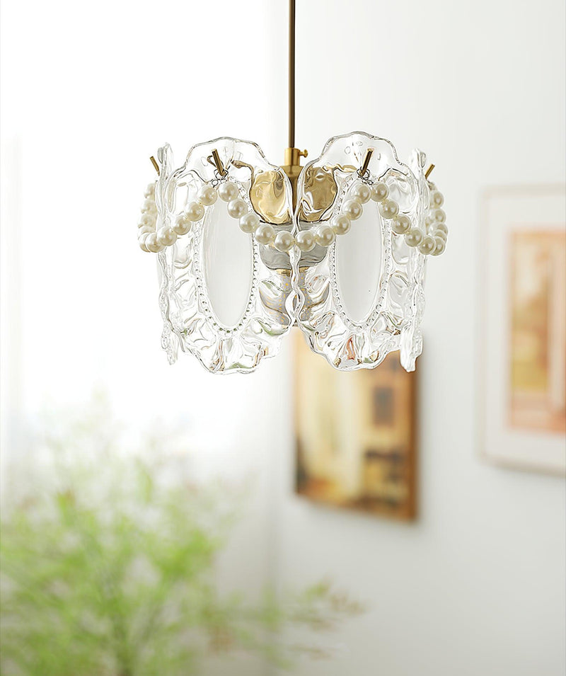 Floral Glass Pendant Lamp