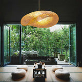 Lampe à suspension en bambou