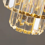 Fernando - Round Tiered Glass Crystal Ceiling Pendant Light