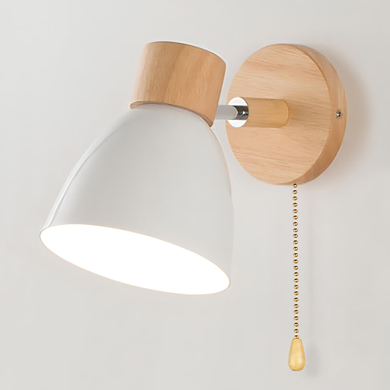 Jandiel - Wood Nordic Modern Hanging Switch Wall Lamp