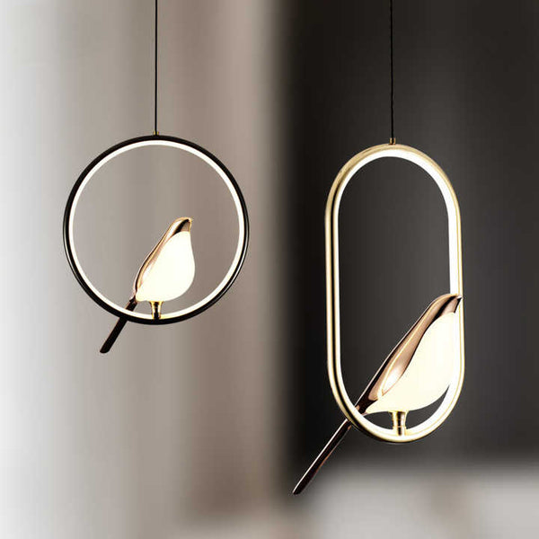 MrBird™ - Luxury Pendant Light with Golden Bird