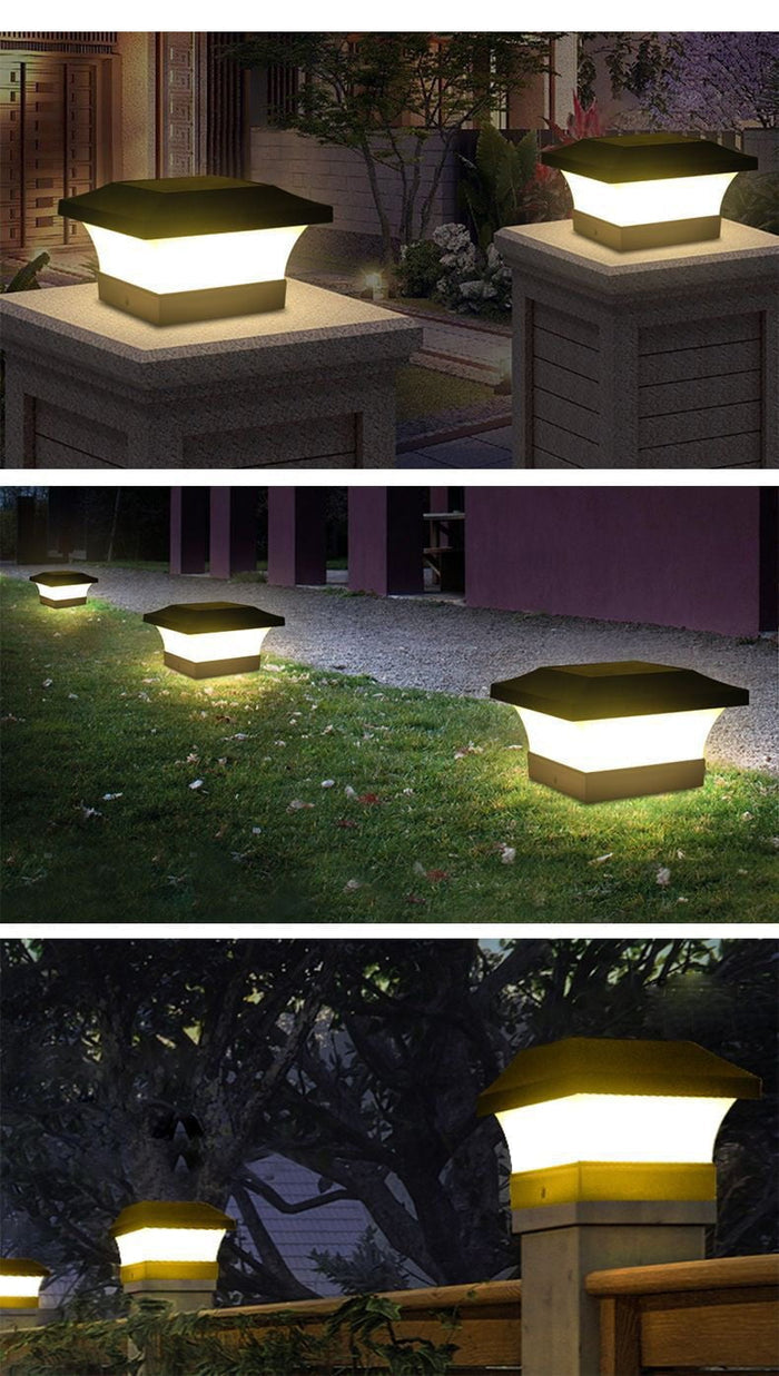 Nugee Short Light | Solar-powered column light for outdoors