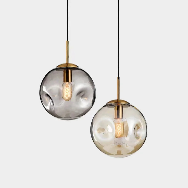 Brikey Glass Spherical Pendant Light