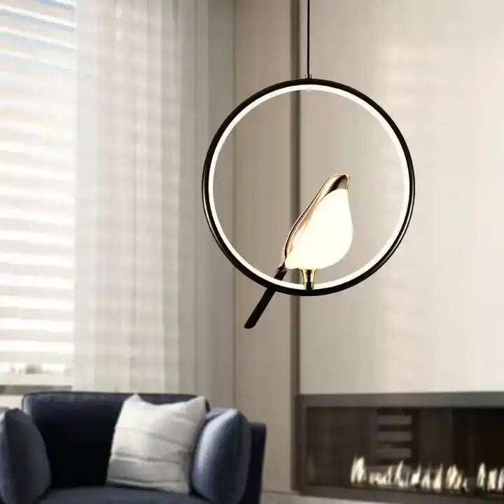 MrBird™ - Luxury Pendant Light with Golden Bird