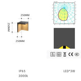 Lampe solaire d'extérieur Block Lane